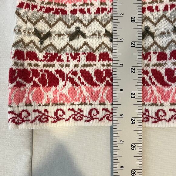 Appleseed's 100% Cotton Cardigan Sweater Women's Medium Beaded MOP Buttons - Picture 9 of 9